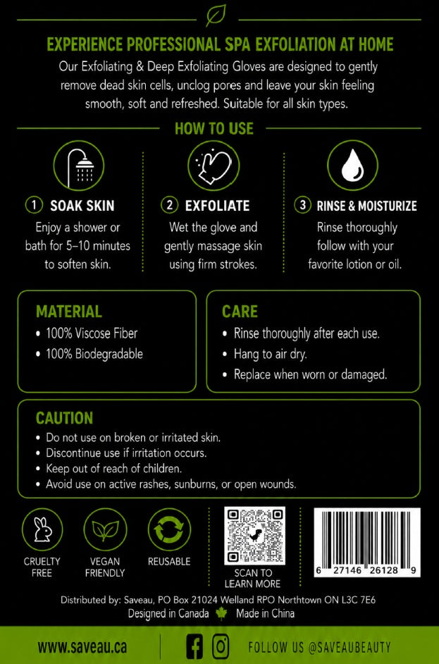 Exfoliant & Deep Exfoliant Glove Set
